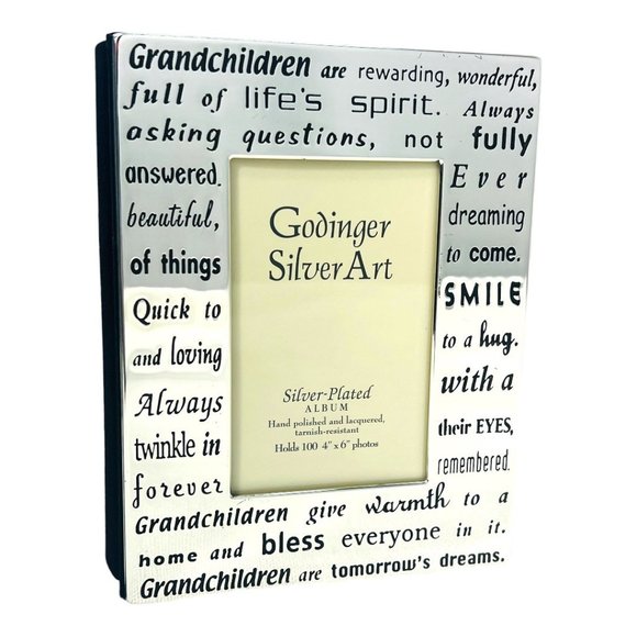 Godinger Grandmother Art Silver Plated Photo Album Hand Polished and Lacquered - Picture 9 of 9